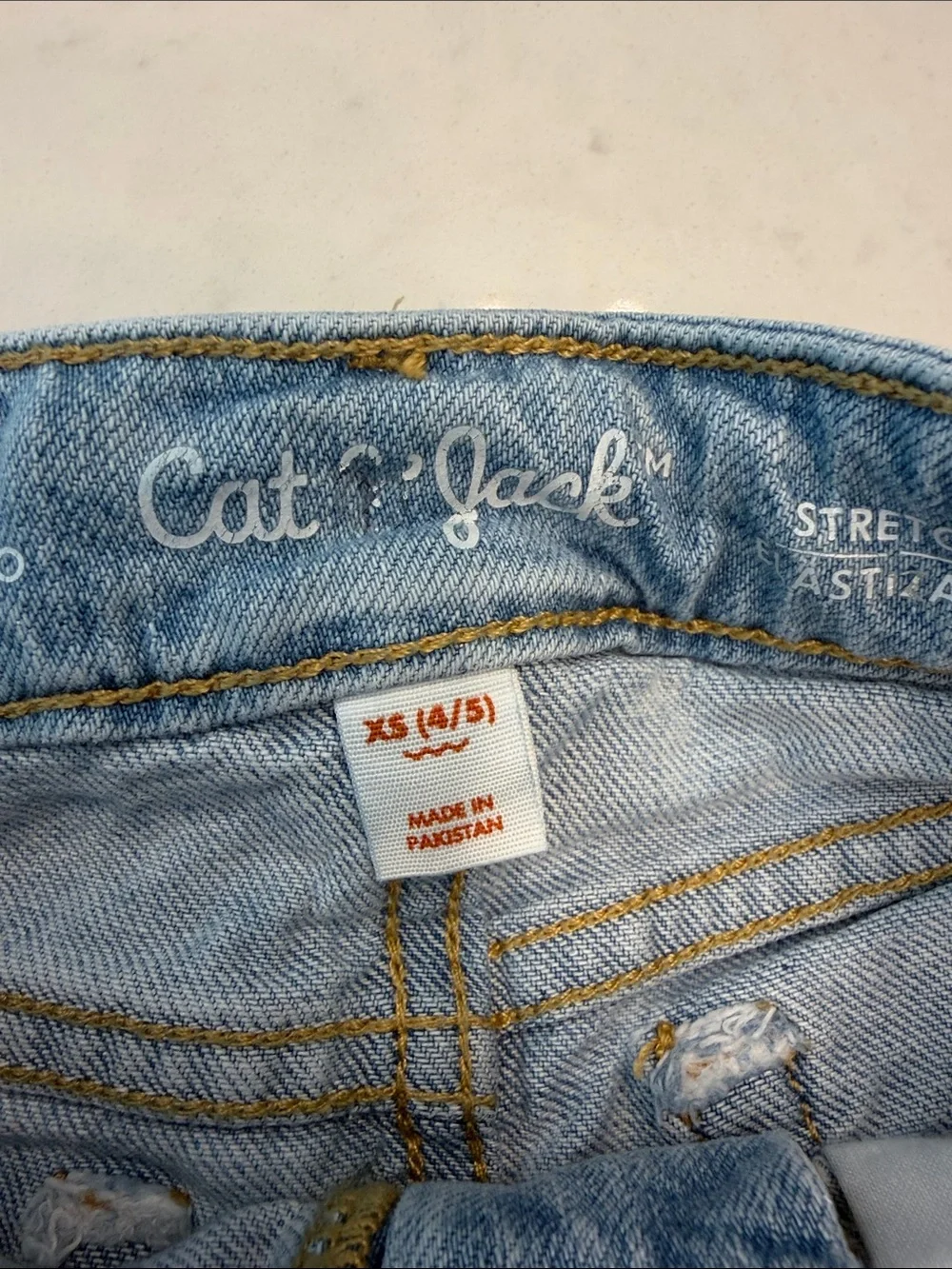 Cat & Jack Girls Denim Roll Hem Shorts Size XS (4-5)